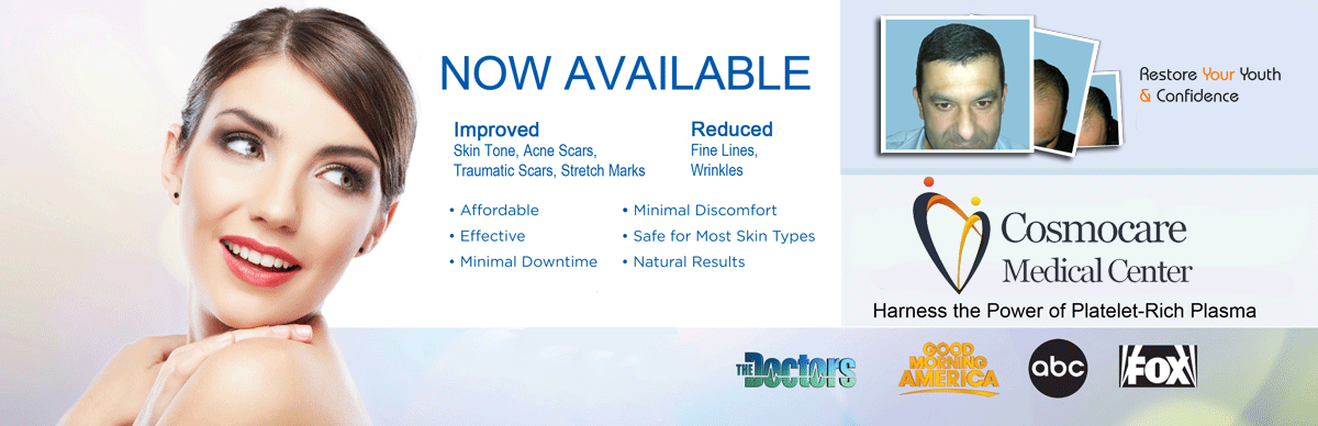 PRP Therapy Banner Dubai at Cosmocare Medical Center